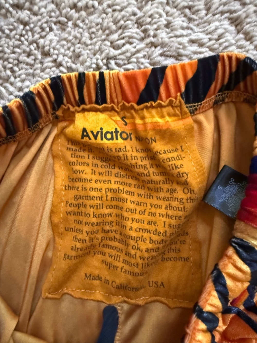 Aviator nation classic velvet stripe sweatpants - tiger - Picture 3 of 4